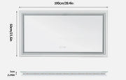 Interior Ave - 100 x 60cm Rectangle Frameless LED Bathroom Mirror V355-IA-RWM-10060
