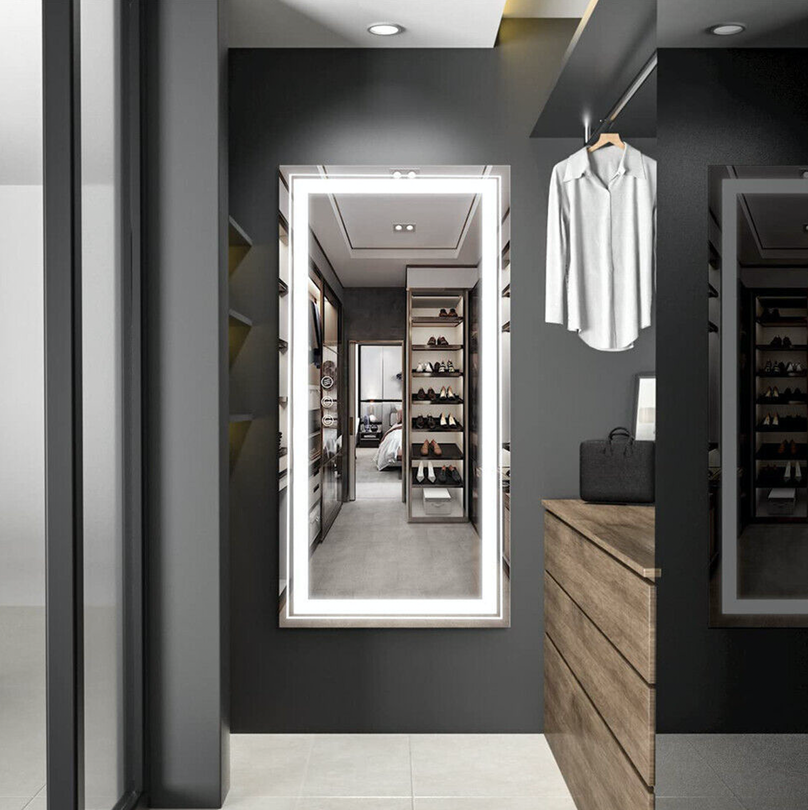 Interior Ave - 120 x 60cm Rectangle Frameless LED Bathroom Mirror V355-IA-RWM-12060
