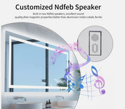 Interior Ave - 80 x 160cm Rectangle Frameless LED Bathroom Mirror - Bluetooth V355-IA-RWM-16080-BT