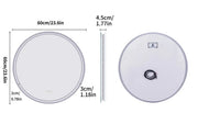 Interior Ave - 60cm Round Frameless LED Bathroom Mirror V355-IA-RWM-60