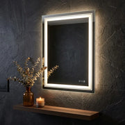 Interior Ave - 50 x 70cm Rectangle Frameless LED Bathroom Mirror V355-IA-RWM-7050