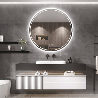 Interior Ave - 80cm Round Frameless LED Bathroom Mirror V355-IA-RWM-80