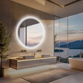 Interior Ave - 80cm Round Frameless LED Bathroom Mirror V355-IA-RWM-80