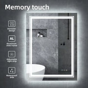 Interior Ave - 60 x 80cm Rectangle Frameless LED Bathroom Mirror V355-IA-RWM-8060