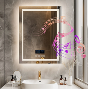 Interior Ave - 60 x 80cm Rectangle Frameless LED Bathroom Mirror - Bluetooth V355-IA-RWM-8060-BT