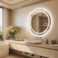 Interior Ave - 90cm Round Frameless LED Bathroom Mirror V355-IA-RWM-90