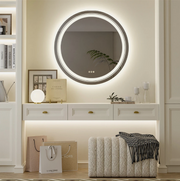 Interior Ave - 90cm Round Frameless LED Bathroom Mirror V355-IA-RWM-90