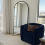 Interior Ave - Halo Arched Floor Length Mirror - Black | Signature Series V355-IA-SM-HAL-BLA