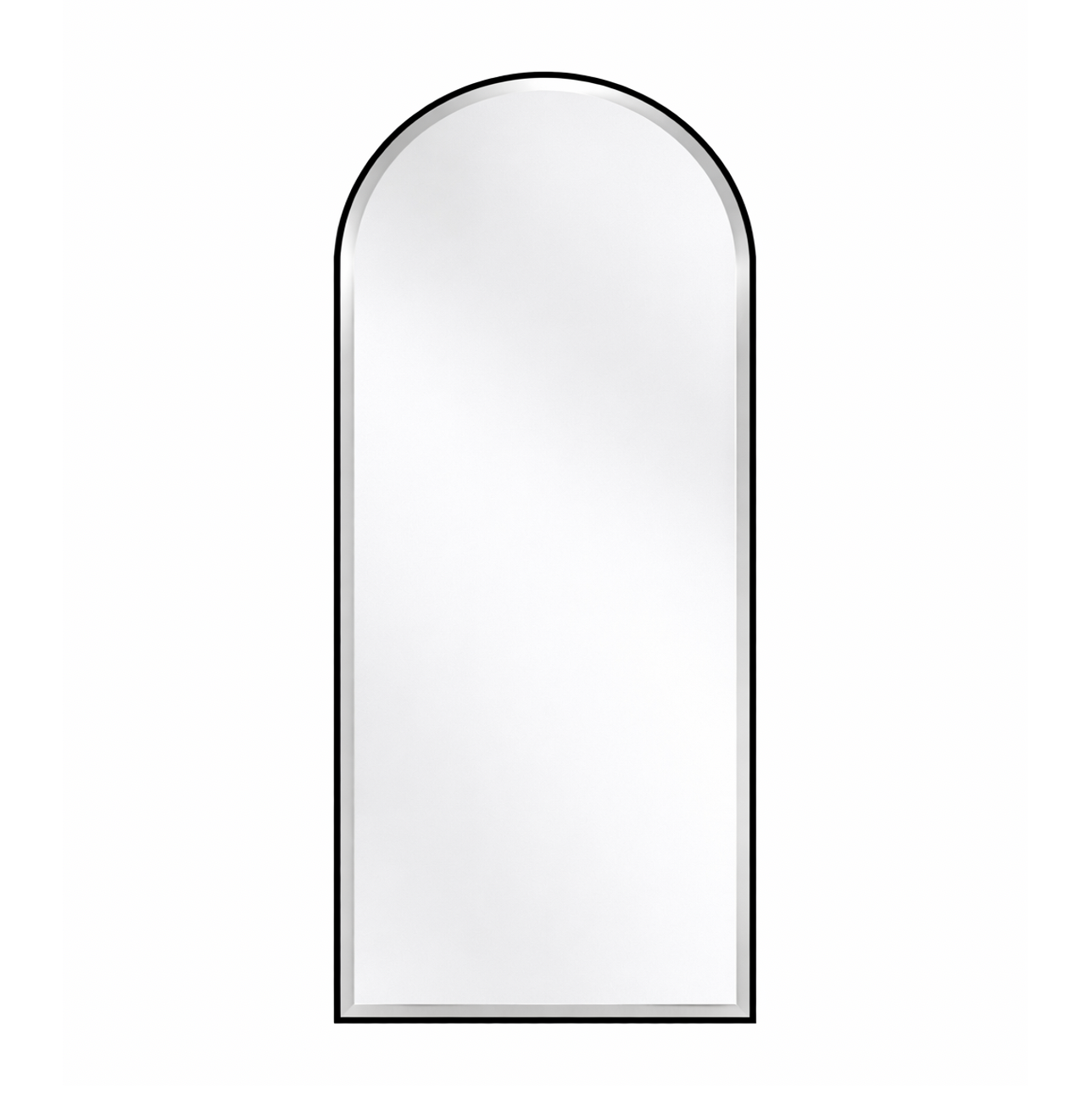 Interior Ave - Halo Arched Floor Length Mirror - Black | Signature Series V355-IA-SM-HAL-BLA