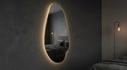 Interior Ave - Jewel Irregular LED Wall Mirror - Backlit Statement Mirror V355-IA-SM-JEW-FRA
