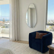 Interior Ave - Jewel Irregular LED Wall Mirror - Backlit Statement Mirror V355-IA-SM-JEW-FRA