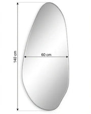 Interior Ave - Jewel Irregular LED Wall Mirror - Backlit Statement Mirror V355-IA-SM-JEW-FRA