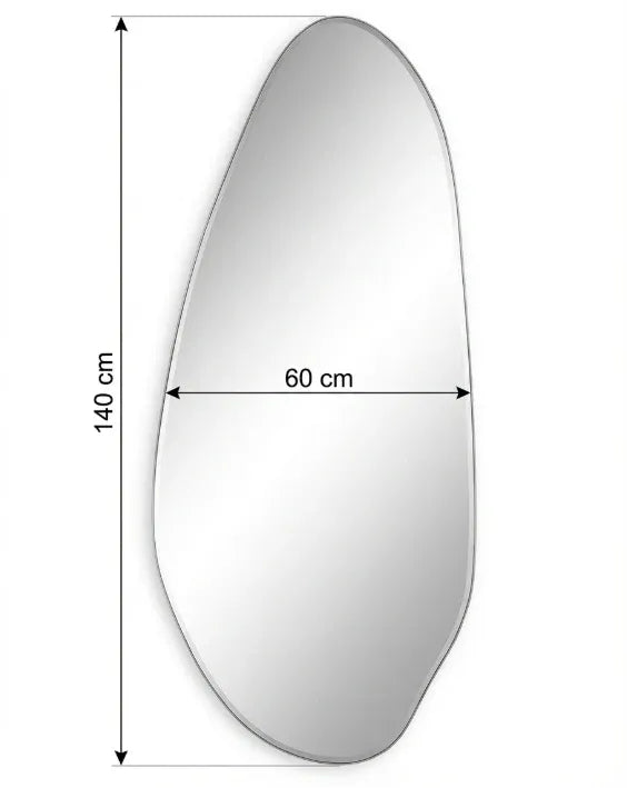 Interior Ave - Jewel Irregular LED Wall Mirror - Backlit Statement Mirror V355-IA-SM-JEW-FRA