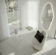 Interior Ave - Opal Irregular LED Wall Mirror - Backlit Statement Mirror V355-IA-SM-OPA-FRA