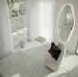 Interior Ave - Opal Irregular LED Wall Mirror - Backlit Statement Mirror V355-IA-SM-OPA-FRA