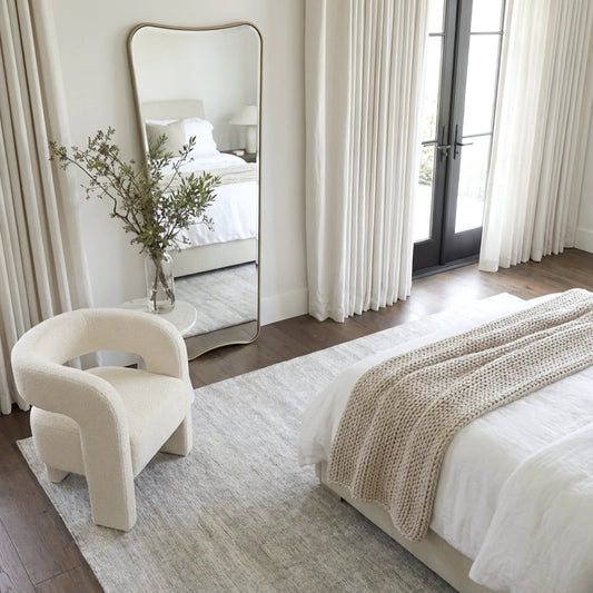 Interior Ave - Pierre Full Length Gold Frame Wall Mirror - Classic Statement V355-IA-SM-PIE-GOL