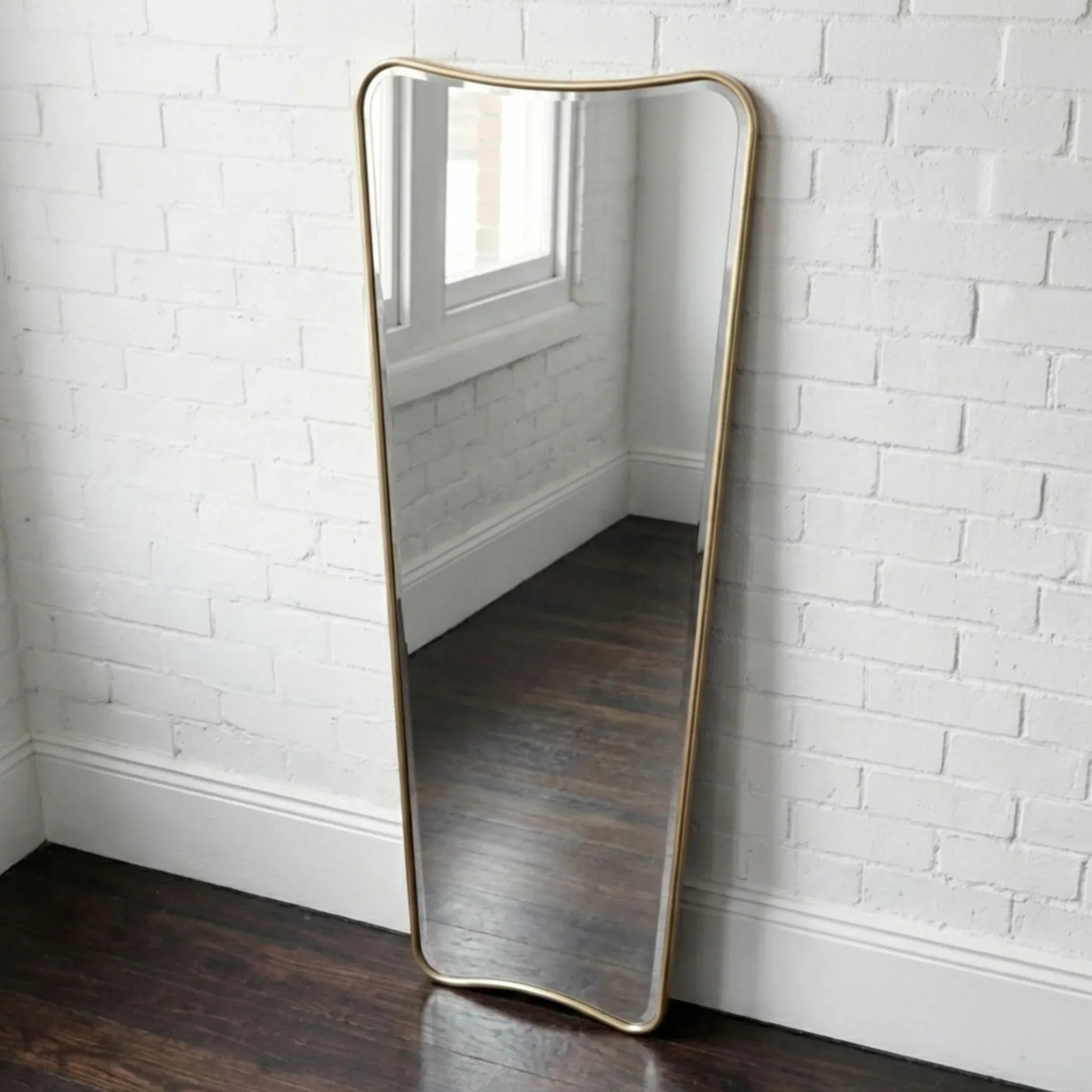 Interior Ave - Pierre Full Length Gold Frame Wall Mirror - Classic Statement V355-IA-SM-PIE-GOL