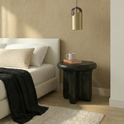 Interior Ave - Santorini Black Stone Side Table V355-IA-ST-SAN-BLA