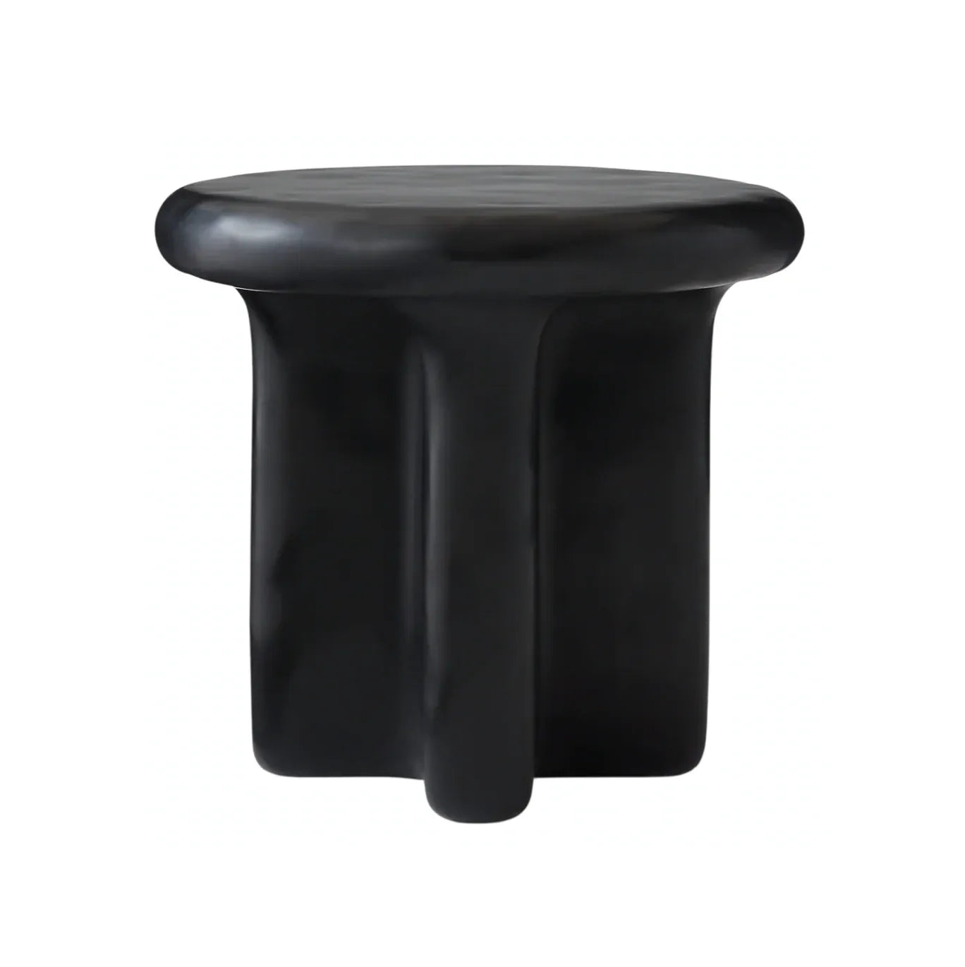 Interior Ave - Santorini Black Stone Side Table V355-IA-ST-SAN-BLA