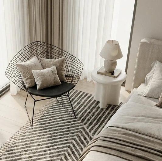 Interior Ave - Santorini Stone Side Table - Ivory V355-IA-ST-SAN-IVO