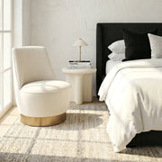 Interior Ave - Santorini Stone Side Table - Ivory V355-IA-ST-SAN-IVO