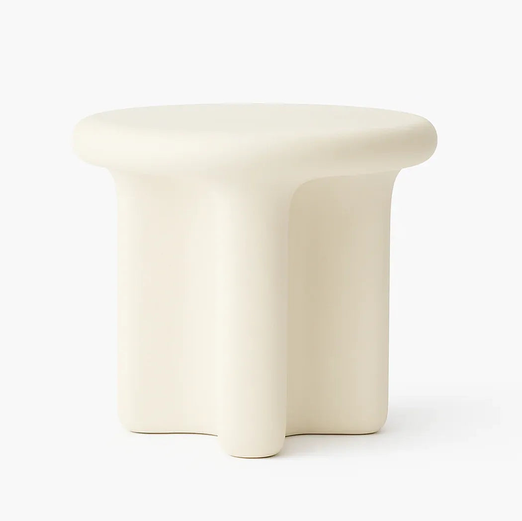 Interior Ave - Santorini Stone Side Table - Ivory V355-IA-ST-SAN-IVO