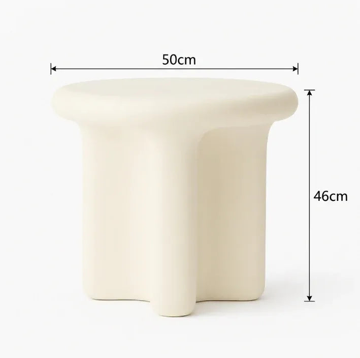 Interior Ave - Santorini Stone Side Table - Ivory V355-IA-ST-SAN-IVO