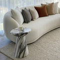 Interior Ave - Veneta Stone Side Table - Panda Marble Finish V355-IA-ST-VEN-PAN