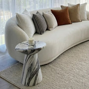 Interior Ave - Veneta Stone Side Table - Panda Marble Finish V355-IA-ST-VEN-PAN