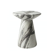 Interior Ave - Veneta Stone Side Table - Panda Marble Finish V355-IA-ST-VEN-PAN