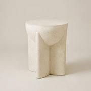 Interior Ave - Zelda Sculptural Stone Side Table - Sand Textured Accent V355-IA-ST-ZEL-SAN