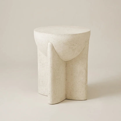 Interior Ave - Zelda Sculptural Stone Side Table - Sand Textured Accent V355-IA-ST-ZEL-SAN