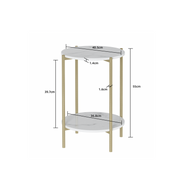 Interior Ave - Alba Gold Side Table V355-IA-ST6-MG