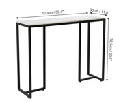 Interior Ave - Stone Marble Console - Marble & Black V355-JJ-XZ181