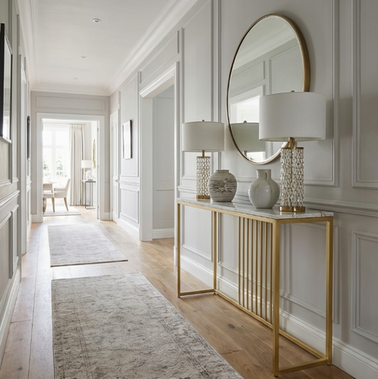 Interior Ave - Aurelia Hallway Console Table - Gold V355-JJ-XZ191