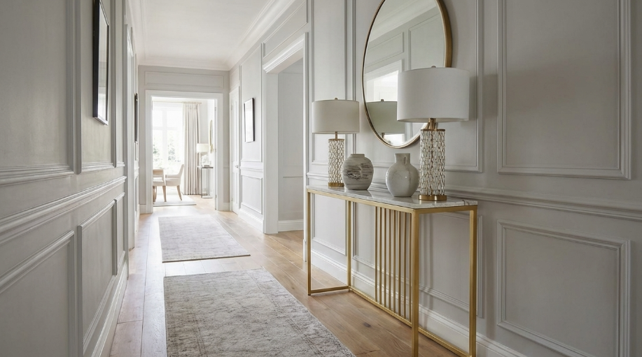 Interior Ave - Aurelia Hallway Console Table - Gold V355-JJ-XZ191