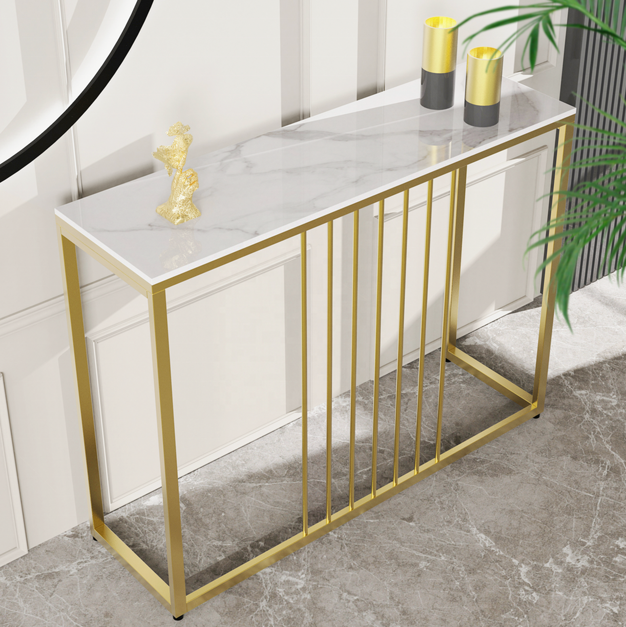 Interior Ave - Aurelia Hallway Console Table - Gold V355-JJ-XZ191