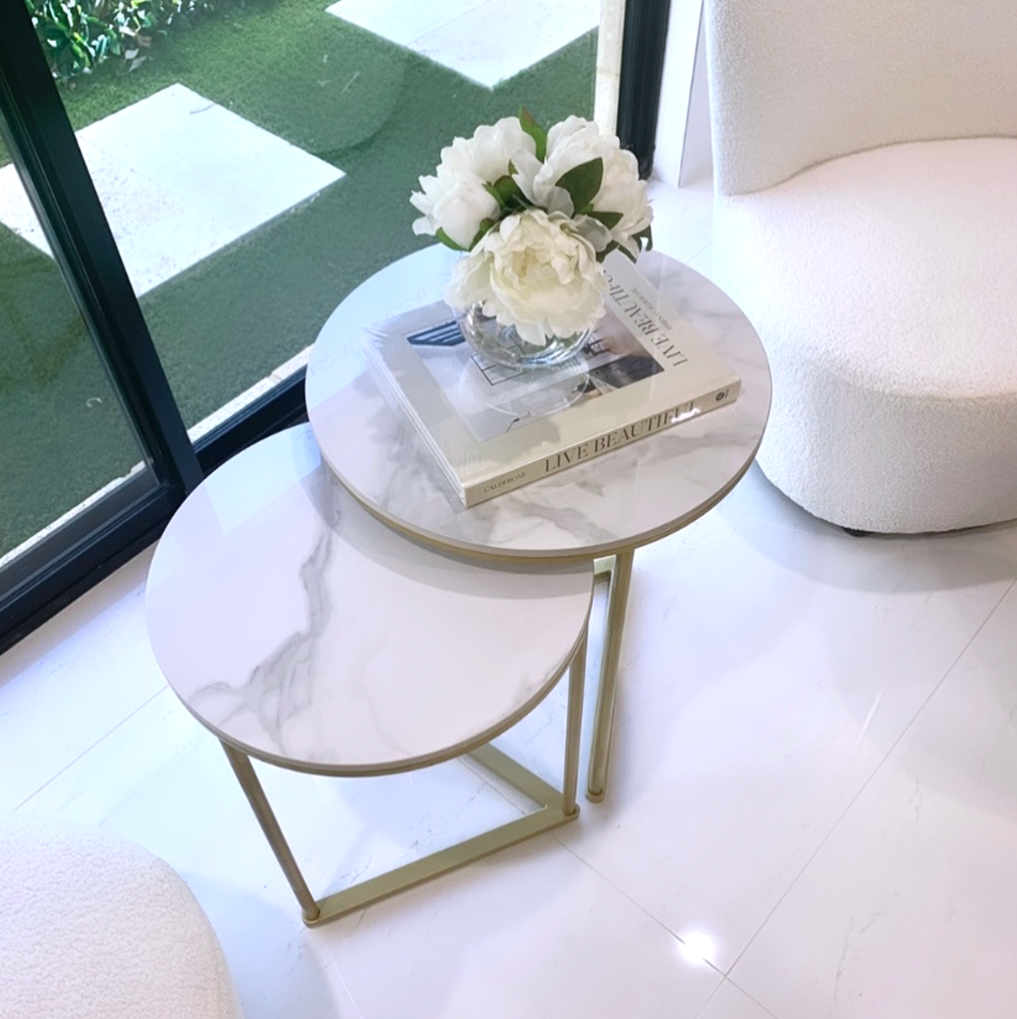 Interior Ave - Nala Gold Nested Side Table Set V355-JJ-XZ196