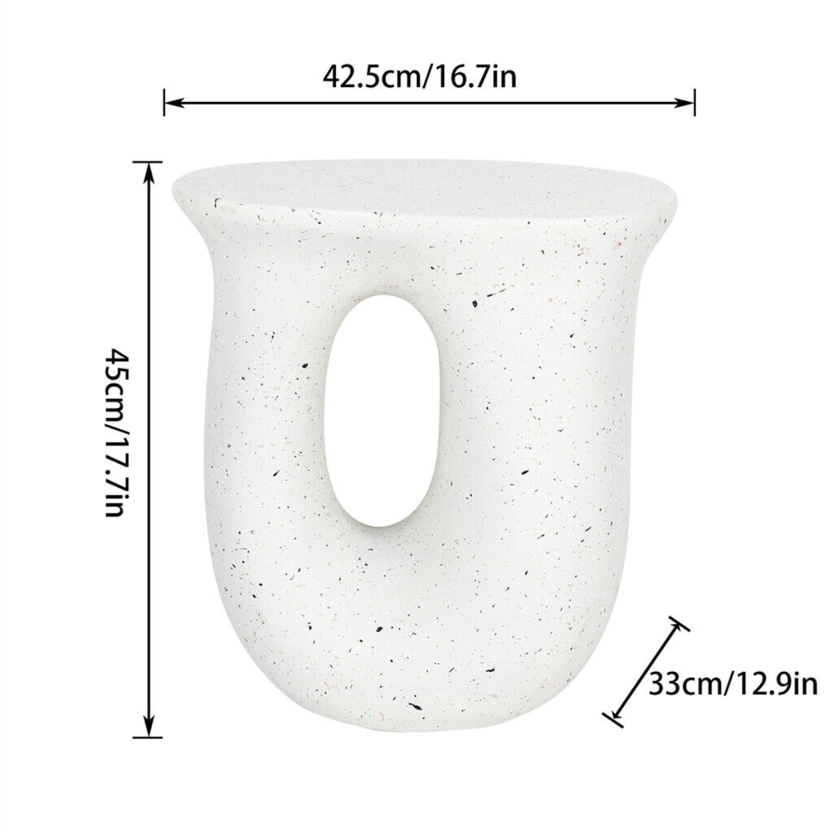 Interior Ave - Cosmo Terrazzo Accent Side Table V355-JJ-ZZ187