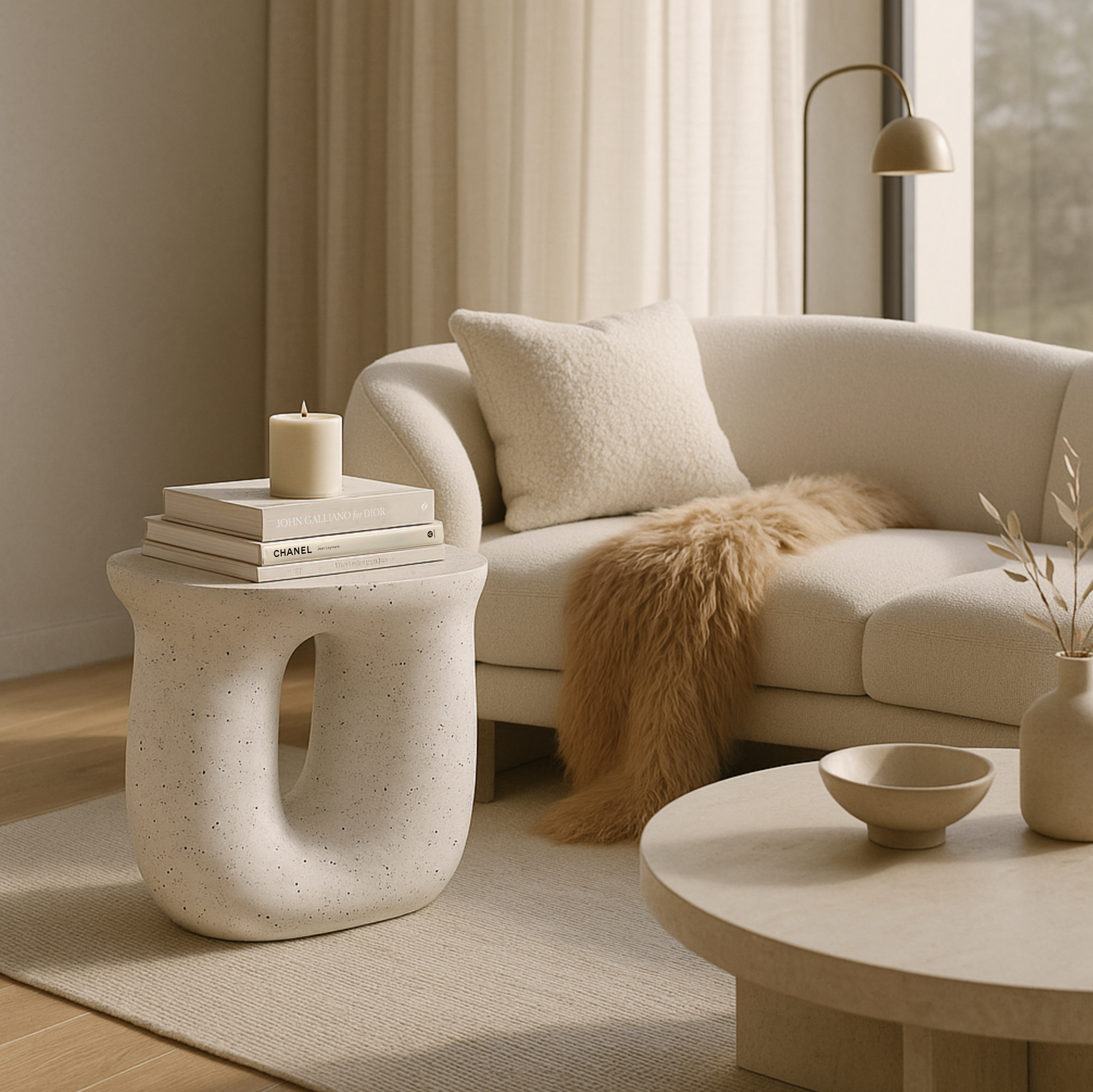 Interior Ave - Cosmo Terrazzo Accent Side Table V355-JJ-ZZ187
