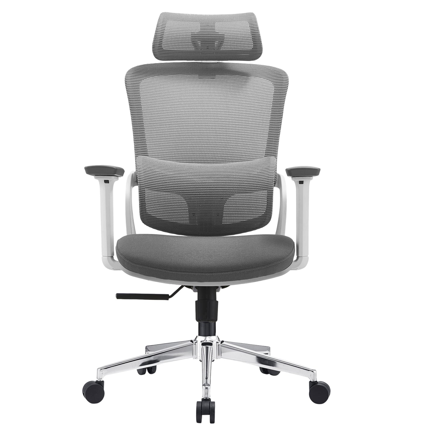 Elena High Back Fabric Seat Ergonomic Office Chair In Grey V369-A8616-R-GREY