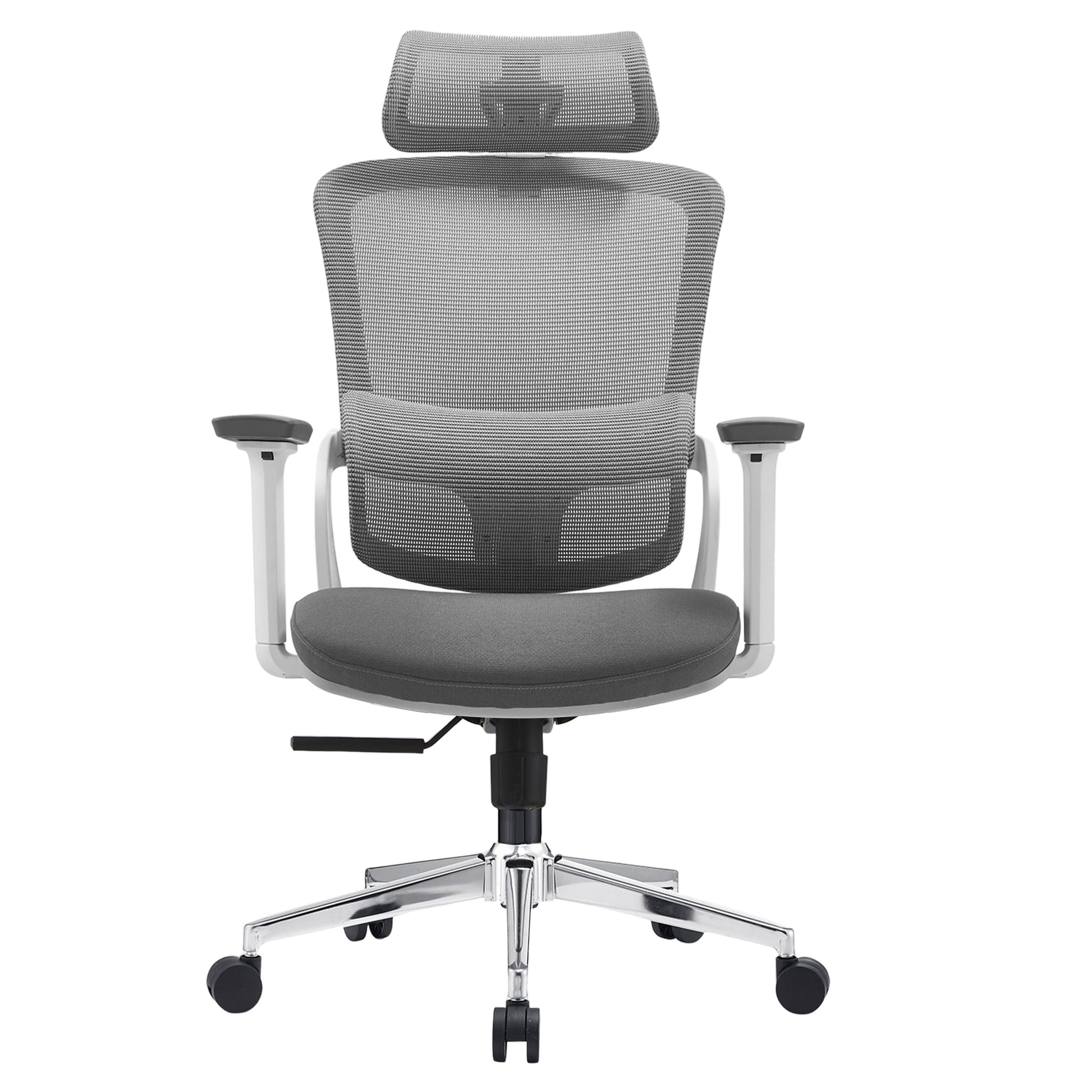 Elena High Back Fabric Seat Ergonomic Office Chair In Grey V369-A8616-R-GREY