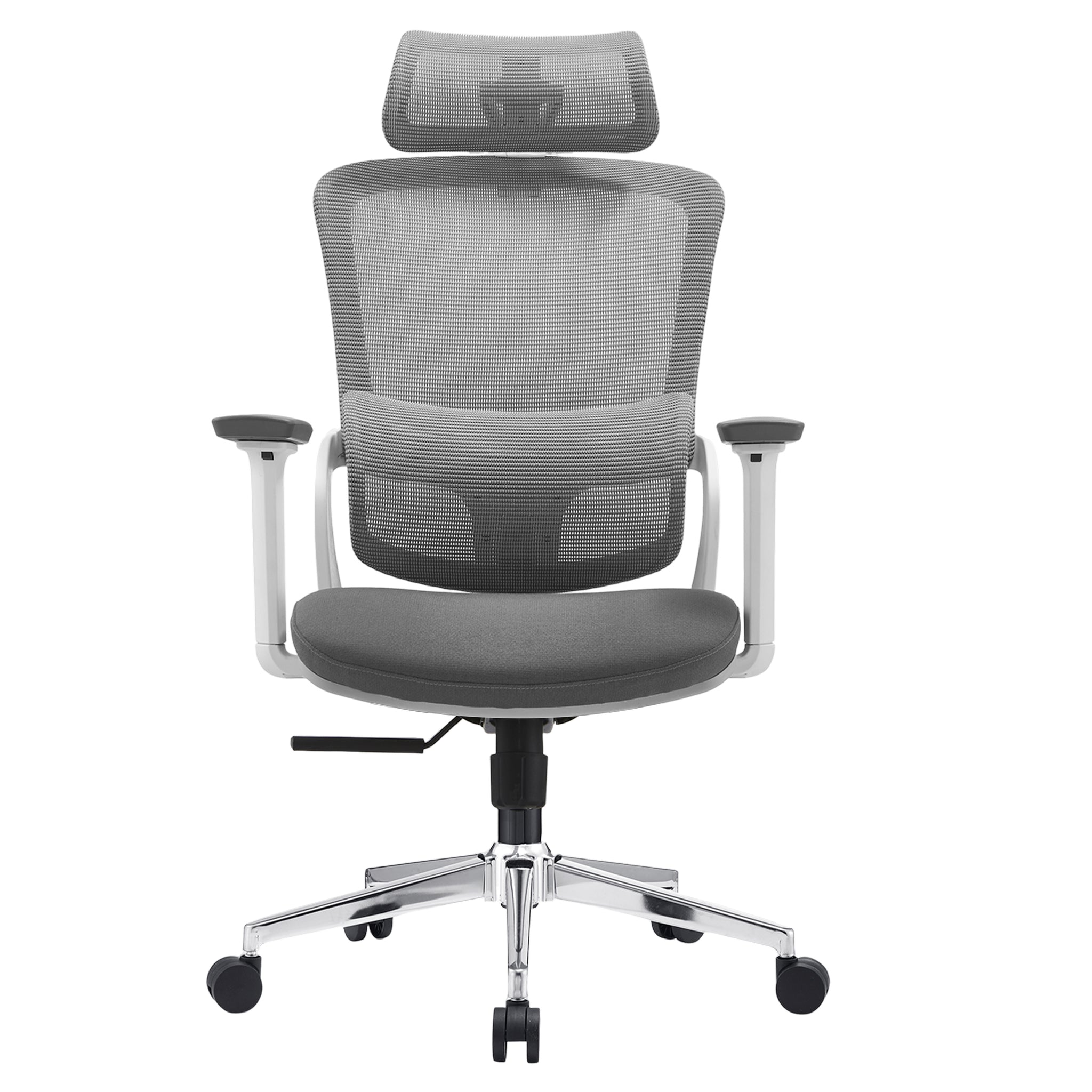 Elena High Back Fabric Seat Ergonomic Office Chair In Grey V369-A8616-R-GREY