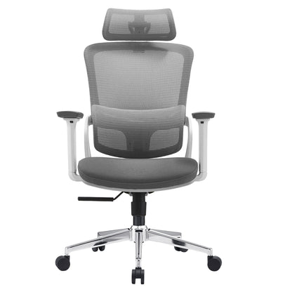 Elena High Back Fabric Seat Ergonomic Office Chair In Grey V369-A8616-R-GREY