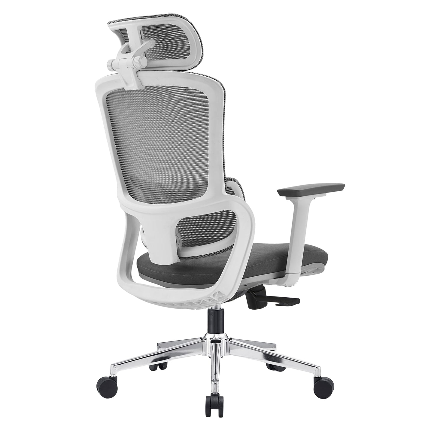 Elena High Back Fabric Seat Ergonomic Office Chair In Grey V369-A8616-R-GREY