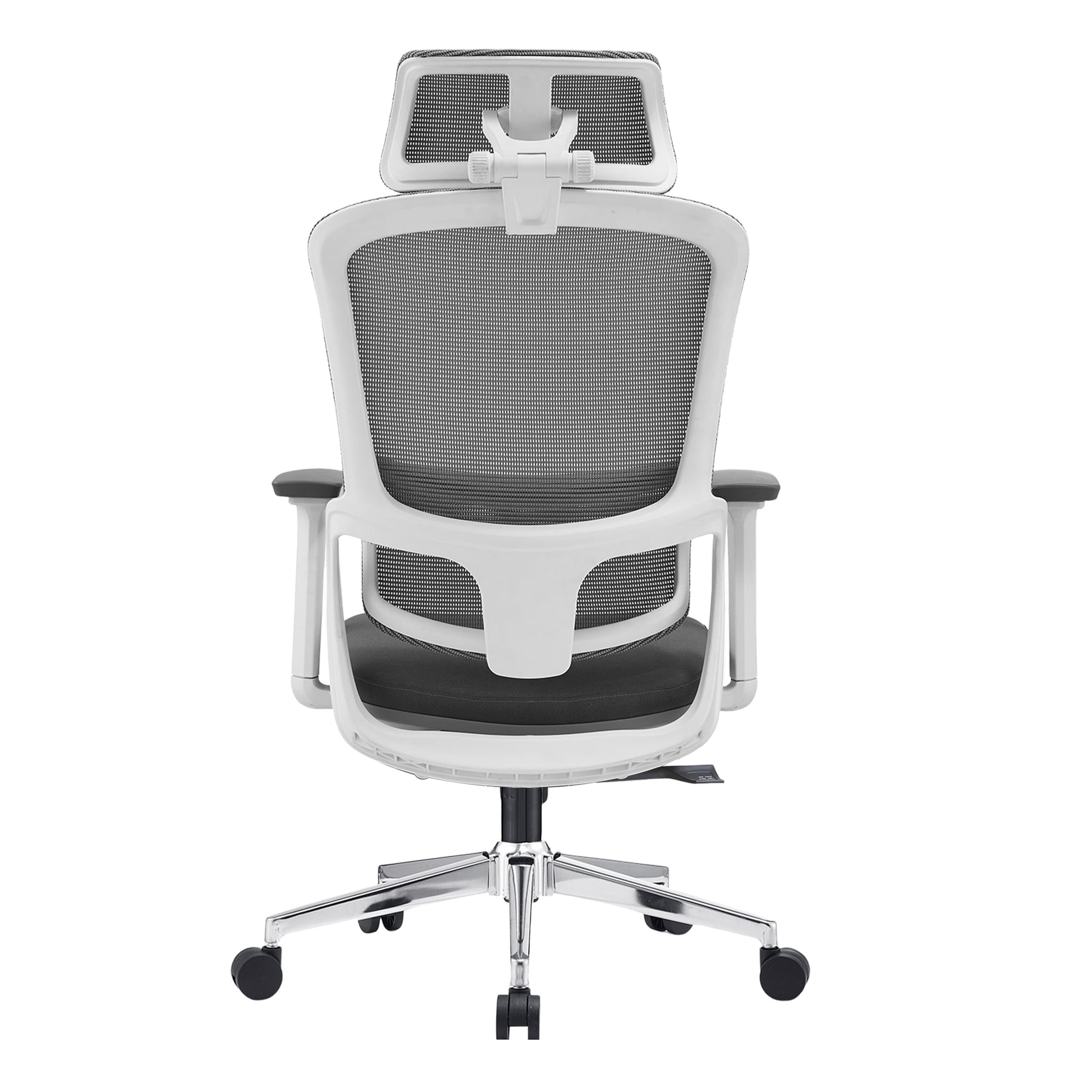 Elena High Back Fabric Seat Ergonomic Office Chair In Grey V369-A8616-R-GREY