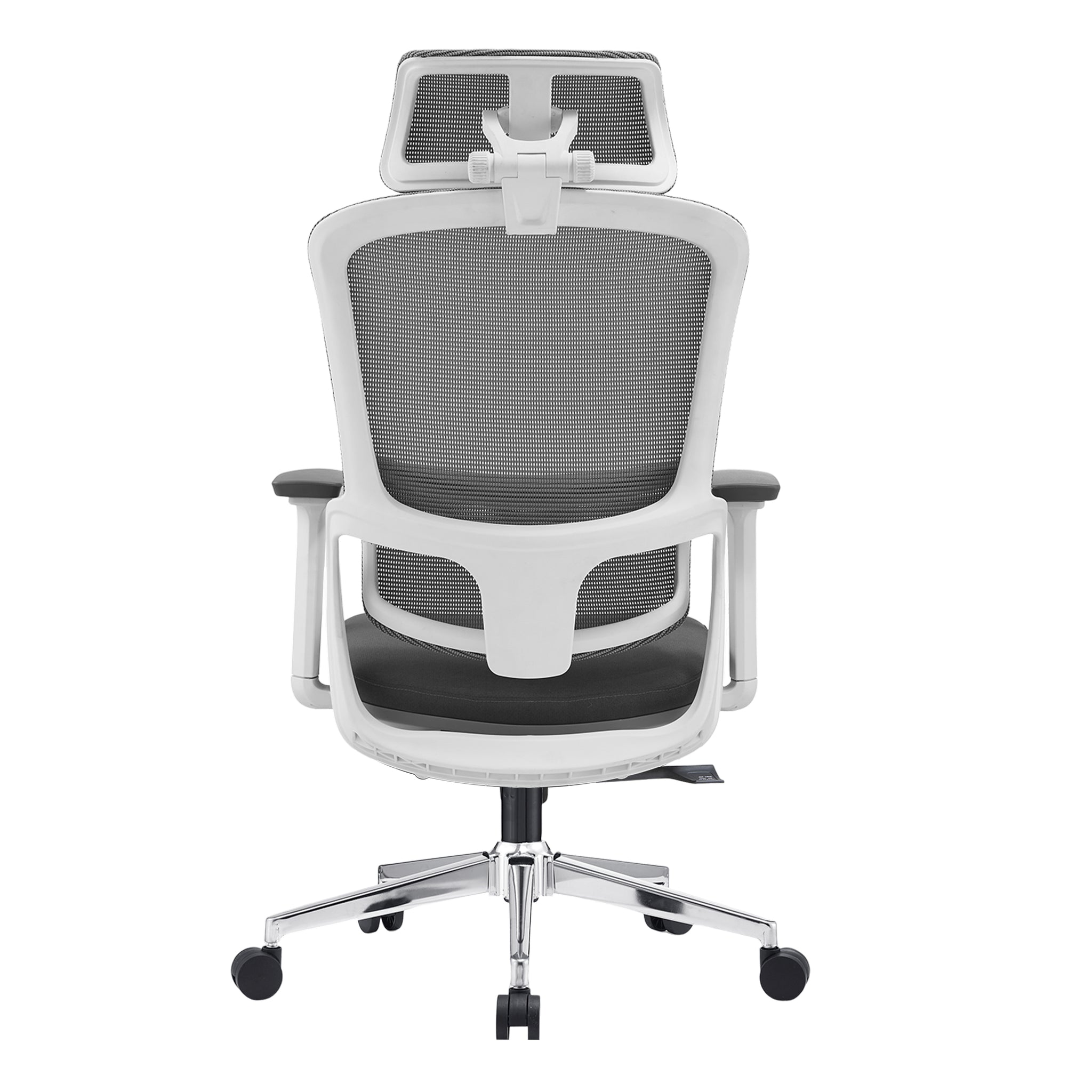 Elena High Back Fabric Seat Ergonomic Office Chair In Grey V369-A8616-R-GREY