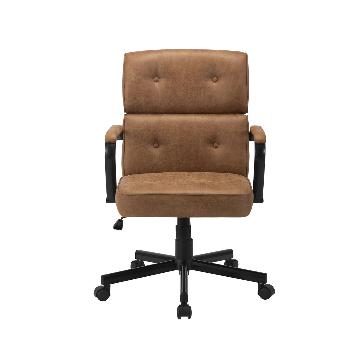 Beverly Home Office Chair In Brown Fabric V369-CS-2213-BROWN