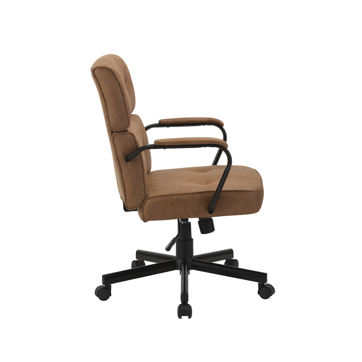 Beverly Home Office Chair In Brown Fabric V369-CS-2213-BROWN