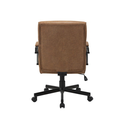 Beverly Home Office Chair In Brown Fabric V369-CS-2213-BROWN